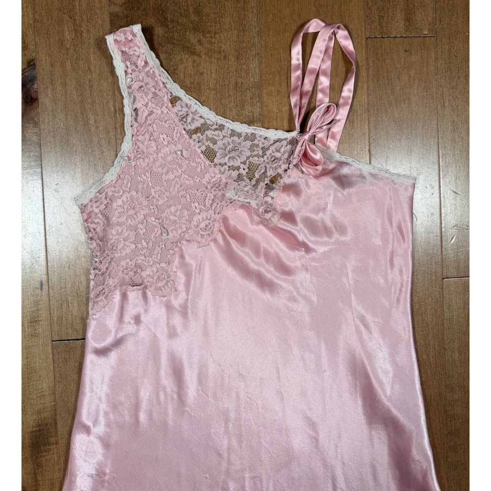 Victoria's Secret Gold Label Pink Lace Tear Drop Nightgown Vintage 90's Wmns‎ Lg - Picture 3 of 8
